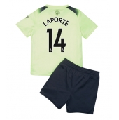 Billige Manchester City Aymeric Laporte #14 Tredje trøje Børn 2022-23 Kort ærmer (+ bukser)
