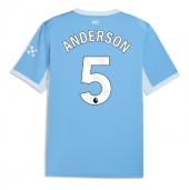 Billige Manchester City Elliot Anderson #5 Hjemmebanetrøje 2026-27 Kort ærmer