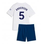 Billige Manchester City Elliot Anderson #5 Tredje trøje Børn 2026-27 Kort ærmer (+ bukser)