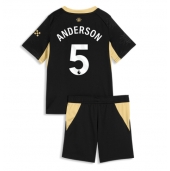 Billige Manchester City Elliot Anderson #5 Udebanetrøje Børn 2026-27 Kort ærmer (+ bukser)