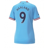 Billige Manchester City Erling Haaland #9 Hjemmebanetrøje Dame 2022-23 Kort ærmer