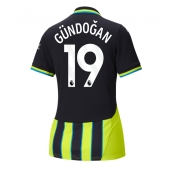 Billige Manchester City Ilkay Gundogan #19 Udebanetrøje Dame 2024-25 Kort ærmer