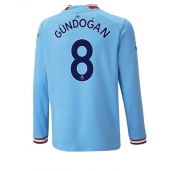 Billige Manchester City Ilkay Gundogan #8 Hjemmebanetrøje 2022-23 Lange ærmer