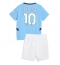 Billige Manchester City Jack Grealish #10 Hjemmebanetrøje Børn 2024-25 Kort ærmer (+ bukser)