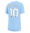 Billige Manchester City Jack Grealish #10 Hjemmebanetrøje Dame 2023-24 Kort ærmer