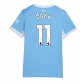 Billige Manchester City Jeremy Doku #11 Hjemmebanetrøje Dame 2026-27 Kort ærmer