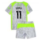 Billige Manchester City Jeremy Doku #11 Tredje trøje Børn 2025-26 Kort ærmer (+ bukser)