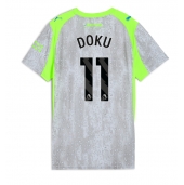 Billige Manchester City Jeremy Doku #11 Tredje trøje Dame 2025-26 Kort ærmer