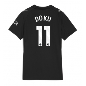 Billige Manchester City Jeremy Doku #11 Udebanetrøje Dame 2025-26 Kort ærmer