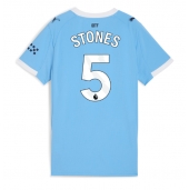 Billige Manchester City John Stones #5 Hjemmebanetrøje Dame 2025-26 Kort ærmer