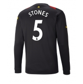 Billige Manchester City John Stones #5 Udebanetrøje 2022-23 Lange ærmer
