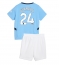 Billige Manchester City Josko Gvardiol #24 Hjemmebanetrøje Børn 2024-25 Kort ærmer (+ bukser)