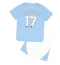 Billige Manchester City Kevin De Bruyne #17 Hjemmebanetrøje Børn 2023-24 Kort ærmer (+ bukser)