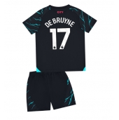 Billige Manchester City Kevin De Bruyne #17 Tredje trøje Børn 2023-24 Kort ærmer (+ bukser)
