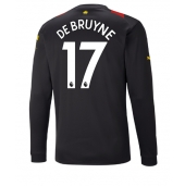 Billige Manchester City Kevin De Bruyne #17 Udebanetrøje 2022-23 Lange ærmer