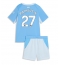 Billige Manchester City Matheus Nunes #27 Hjemmebanetrøje Børn 2026-27 Kort ærmer (+ bukser)