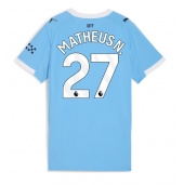Billige Manchester City Matheus Nunes #27 Hjemmebanetrøje Dame 2025-26 Kort ærmer