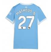 Billige Manchester City Matheus Nunes #27 Hjemmebanetrøje Dame 2026-27 Kort ærmer