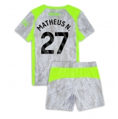 Billige Manchester City Matheus Nunes #27 Tredje trøje Børn 2025-26 Kort ærmer (+ bukser)