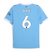 Billige Manchester City Nathan Ake #6 Hjemmebanetrøje 2025-26 Kort ærmer