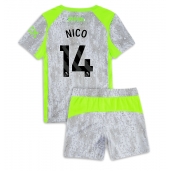 Billige Manchester City Nico Gonzalez #14 Tredje trøje Børn 2025-26 Kort ærmer (+ bukser)