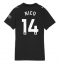 Billige Manchester City Nico Gonzalez #14 Udebanetrøje Dame 2025-26 Kort ærmer