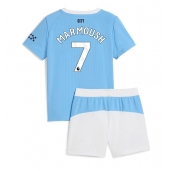 Billige Manchester City Omar Marmoush #7 Hjemmebanetrøje Børn 2025-26 Kort ærmer (+ bukser)