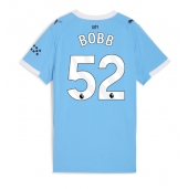 Billige Manchester City Oscar Bobb #52 Hjemmebanetrøje Dame 2025-26 Kort ærmer