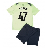Billige Manchester City Phil Foden #47 Tredje trøje Børn 2022-23 Kort ærmer (+ bukser)