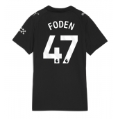 Billige Manchester City Phil Foden #47 Udebanetrøje Dame 2025-26 Kort ærmer