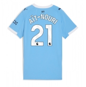 Billige Manchester City Rayan Ait-Nouri #21 Hjemmebanetrøje Dame 2025-26 Kort ærmer