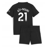 Billige Manchester City Rayan Ait-Nouri #21 Udebanetrøje Børn 2025-26 Kort ærmer (+ bukser)