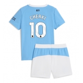 Billige Manchester City Rayan Cherki #10 Hjemmebanetrøje Børn 2025-26 Kort ærmer (+ bukser)
