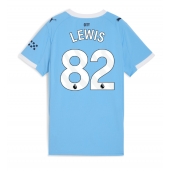 Billige Manchester City Rico Lewis #82 Hjemmebanetrøje Dame 2025-26 Kort ærmer