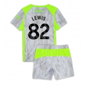 Billige Manchester City Rico Lewis #82 Tredje trøje Børn 2025-26 Kort ærmer (+ bukser)
