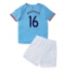 Billige Manchester City Rodri Hernandez #16 Hjemmebanetrøje Børn 2022-23 Kort ærmer (+ bukser)