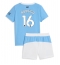 Billige Manchester City Rodri Hernandez #16 Hjemmebanetrøje Børn 2025-26 Kort ærmer (+ bukser)