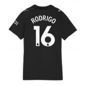 Billige Manchester City Rodri Hernandez #16 Udebanetrøje Dame 2025-26 Kort ærmer