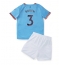 Billige Manchester City Ruben Dias #3 Hjemmebanetrøje Børn 2022-23 Kort ærmer (+ bukser)