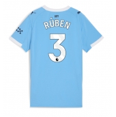 Billige Manchester City Ruben Dias #3 Hjemmebanetrøje Dame 2025-26 Kort ærmer