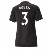 Billige Manchester City Ruben Dias #3 Udebanetrøje Dame 2022-23 Kort ærmer
