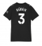 Billige Manchester City Ruben Dias #3 Udebanetrøje Dame 2025-26 Kort ærmer