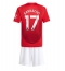 Billige Manchester United Alejandro Garnacho #17 Hjemmebanetrøje Børn 2024-25 Kort ærmer (+ bukser)