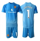 Billige Manchester United Altay Bayindir #1 Målmand Hjemmebanetrøje Børn 2025-26 Kort ærmer (+ bukser)