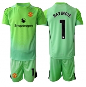 Billige Manchester United Altay Bayindir #1 Målmand Tredje trøje Børn 2025-26 Kort ærmer (+ bukser)