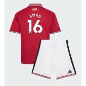 Billige Manchester United Amad Diallo #16 Hjemmebanetrøje Børn 2026-27 Kort ærmer (+ bukser)