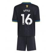 Billige Manchester United Amad Diallo #16 Tredje trøje Børn 2025-26 Kort ærmer (+ bukser)