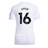 Billige Manchester United Amad Diallo #16 Udebanetrøje Dame 2025-26 Kort ærmer