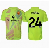 Billige Manchester United Andre Onana #24 Målmand Udebanetrøje 2024-25 Kort ærmer