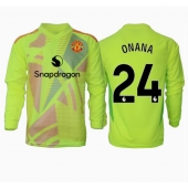 Billige Manchester United Andre Onana #24 Målmand Udebanetrøje 2024-25 Lange ærmer